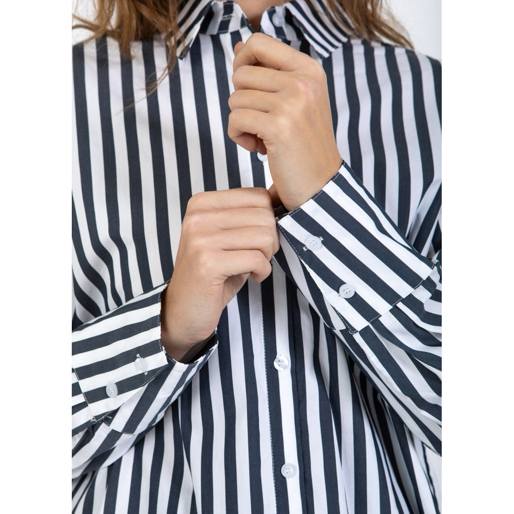 HARPER STRIPE OVERSIZED SHIRT