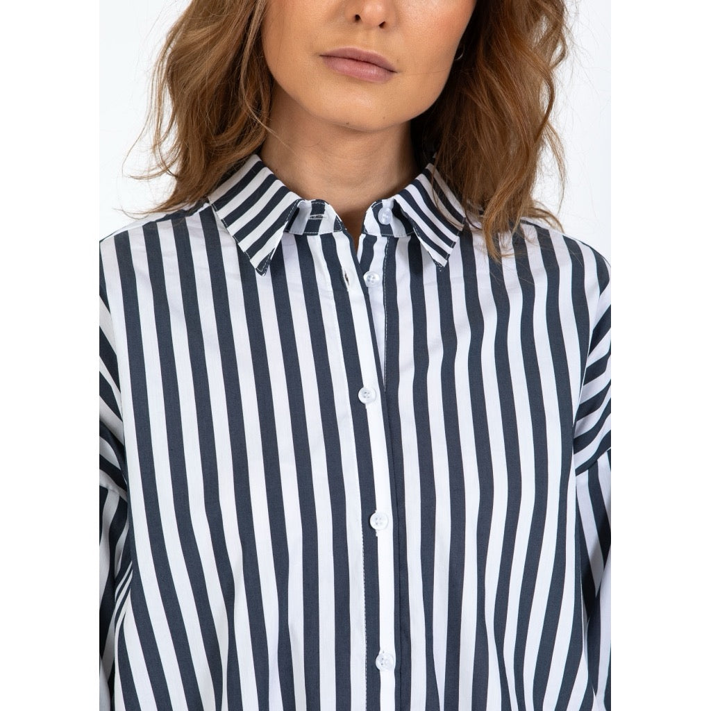 HARPER STRIPE OVERSIZED SHIRT