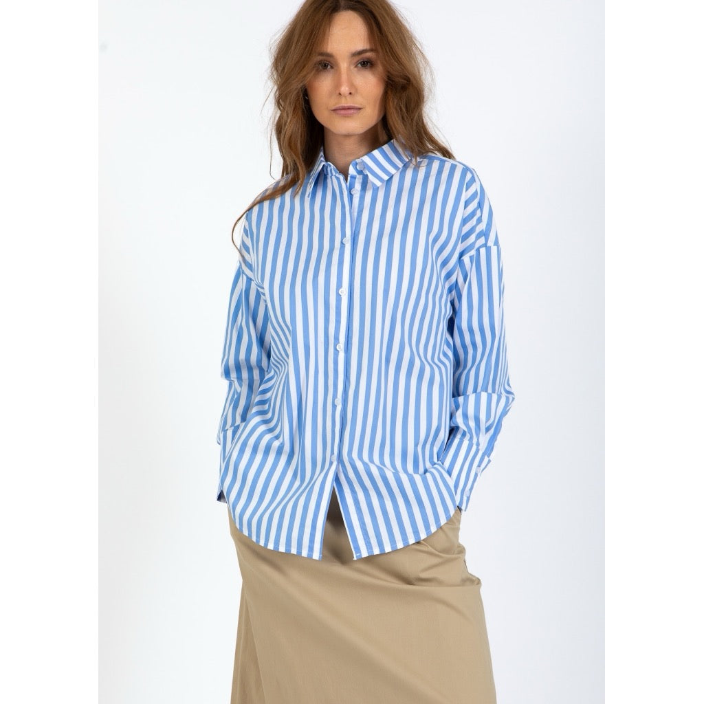HARPER STRIPE OVERSIZED SHIRT