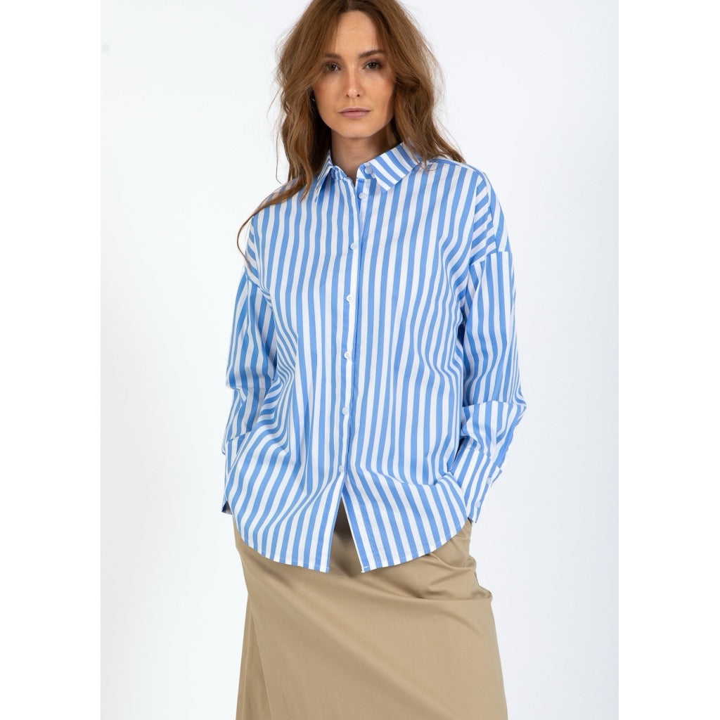 CC Heart Harper Stripe Oversized Shirt