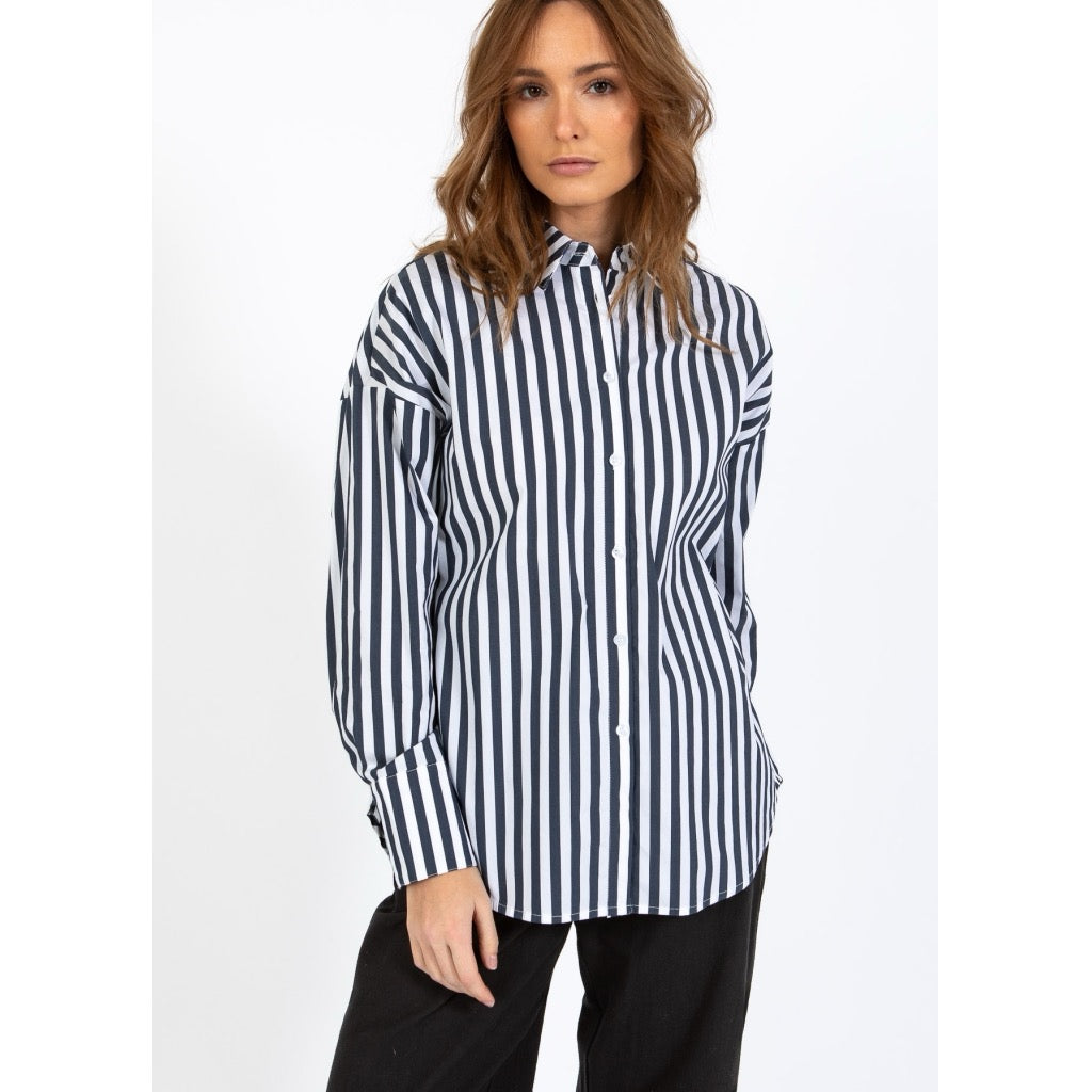 CC Heart Harper Stripe Oversized Shirt