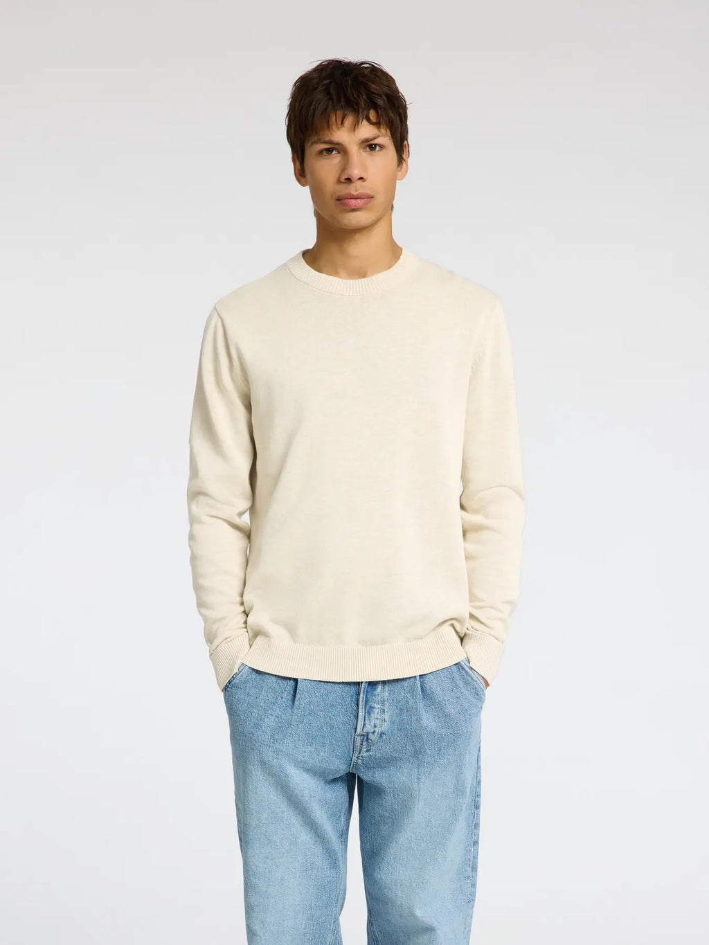 SLHREUBEN LS KNIT RELAXED CREW NECK