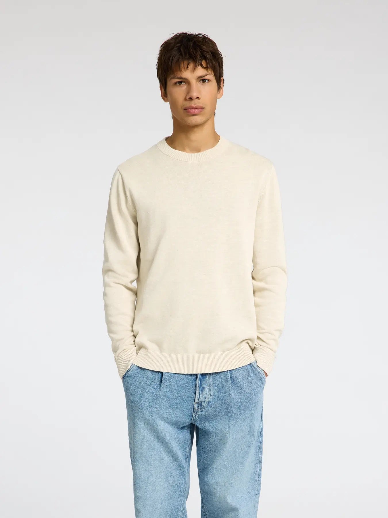 SLHREUBEN LS KNIT RELAXED CREW NECK
