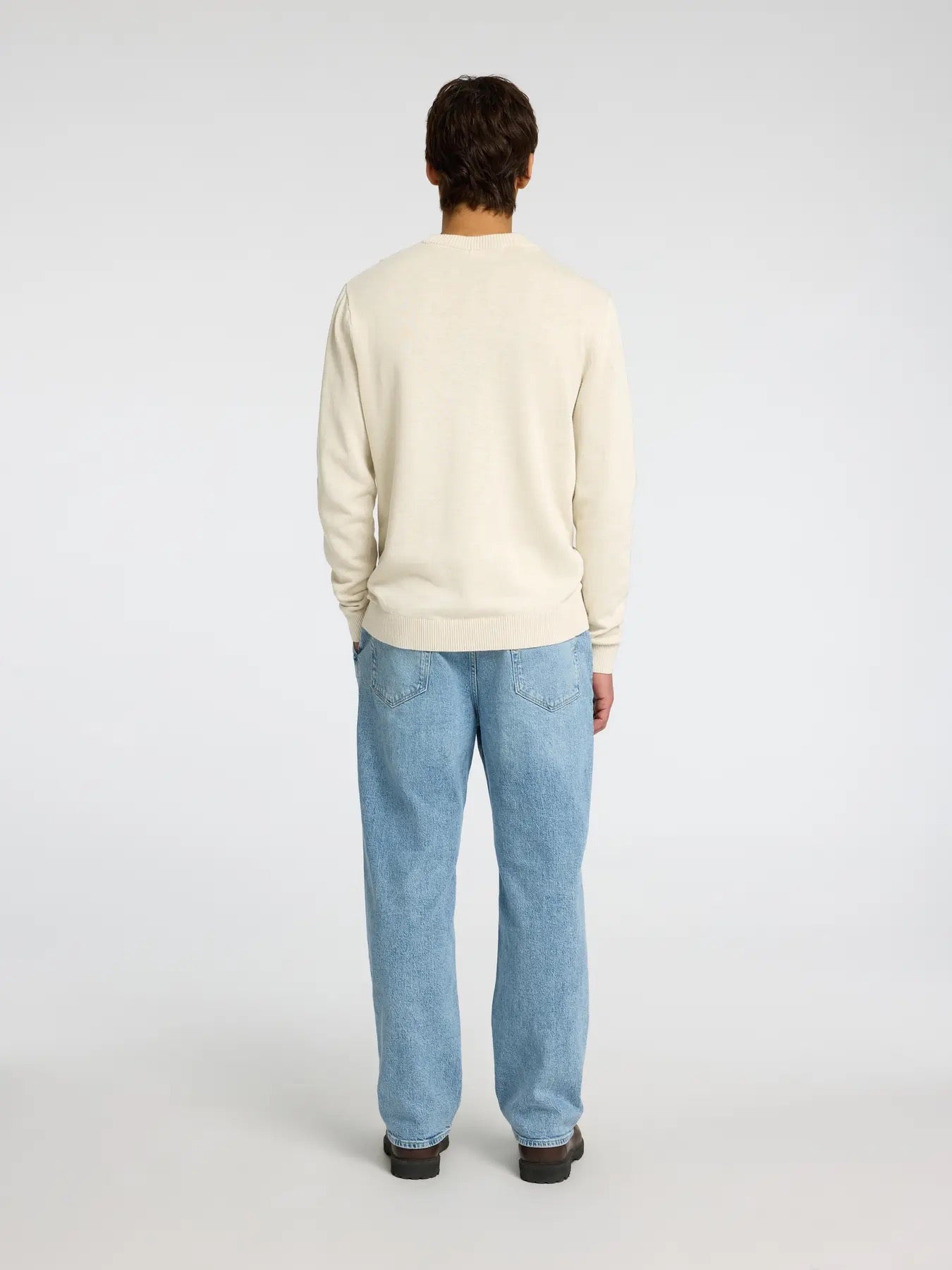 SLHREUBEN LS KNIT RELAXED CREW NECK