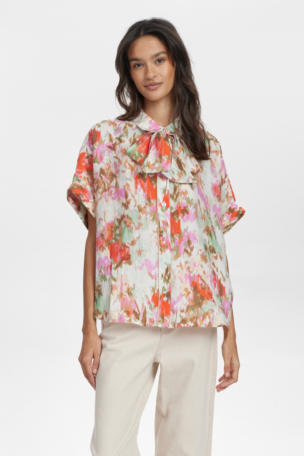 NUVINNIE BOW SHIRT - Pristine