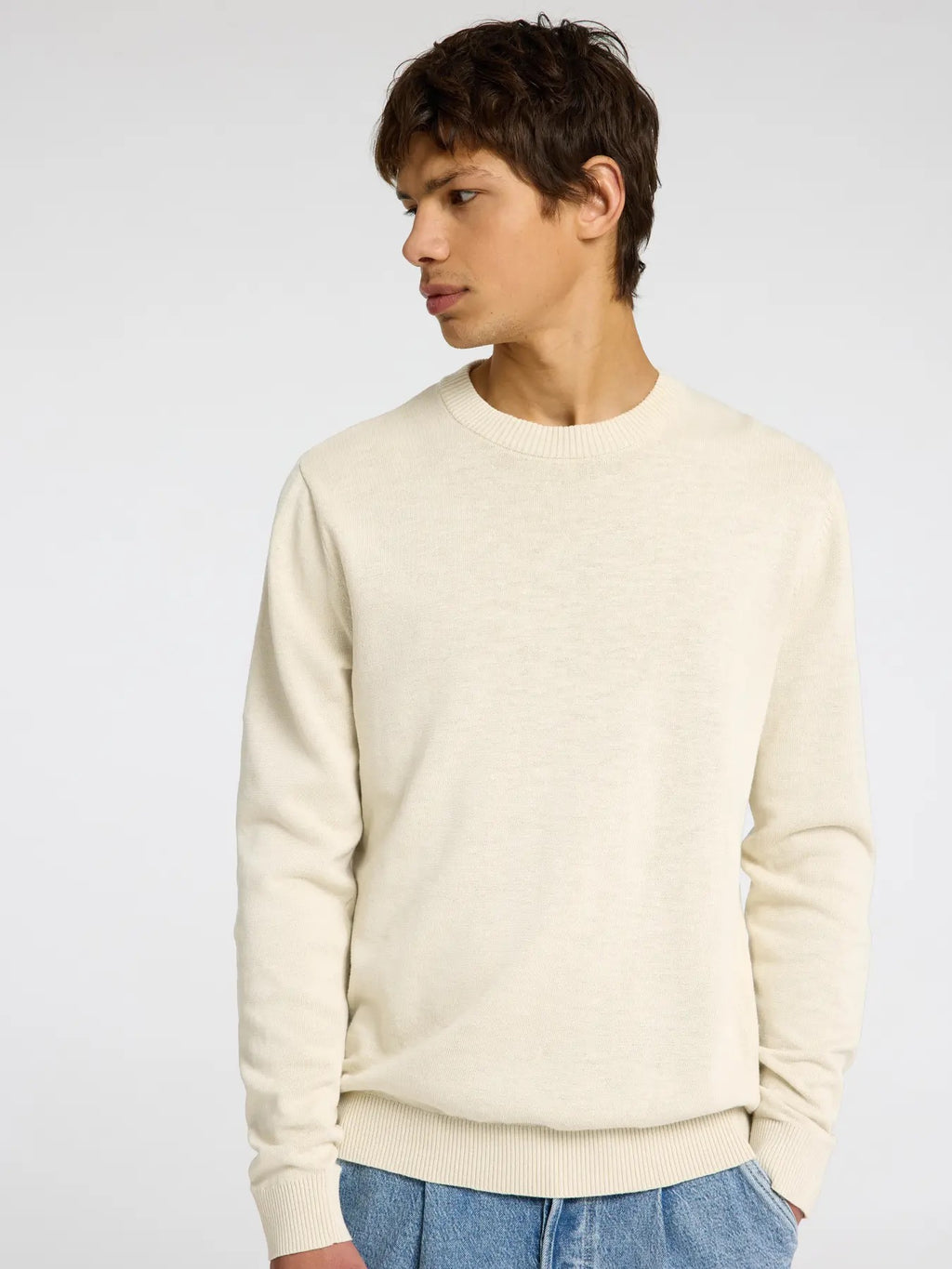 SLHREUBEN LS KNIT RELAXED CREW NECK