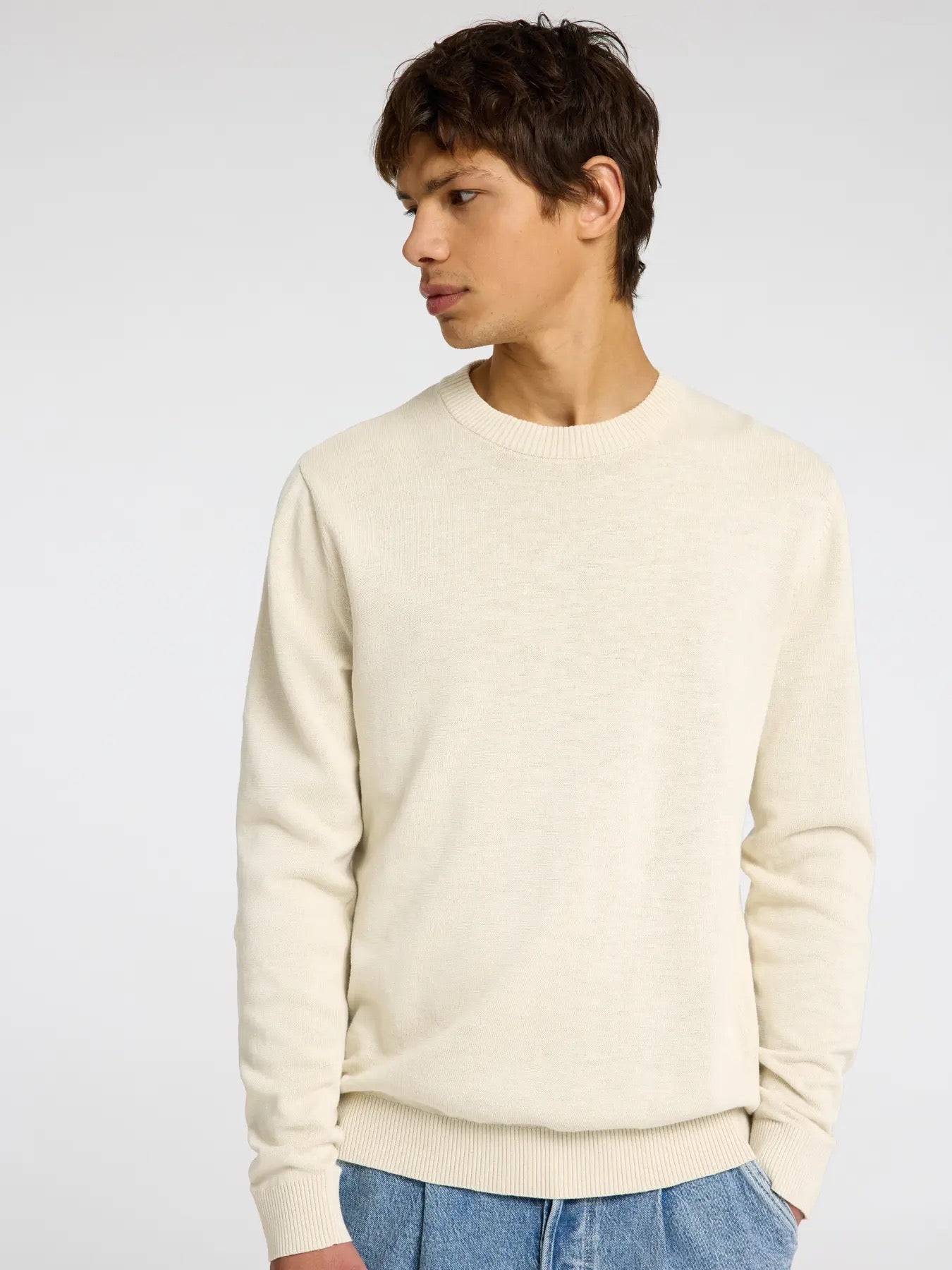 SLHREUBEN LS KNIT RELAXED CREW NECK