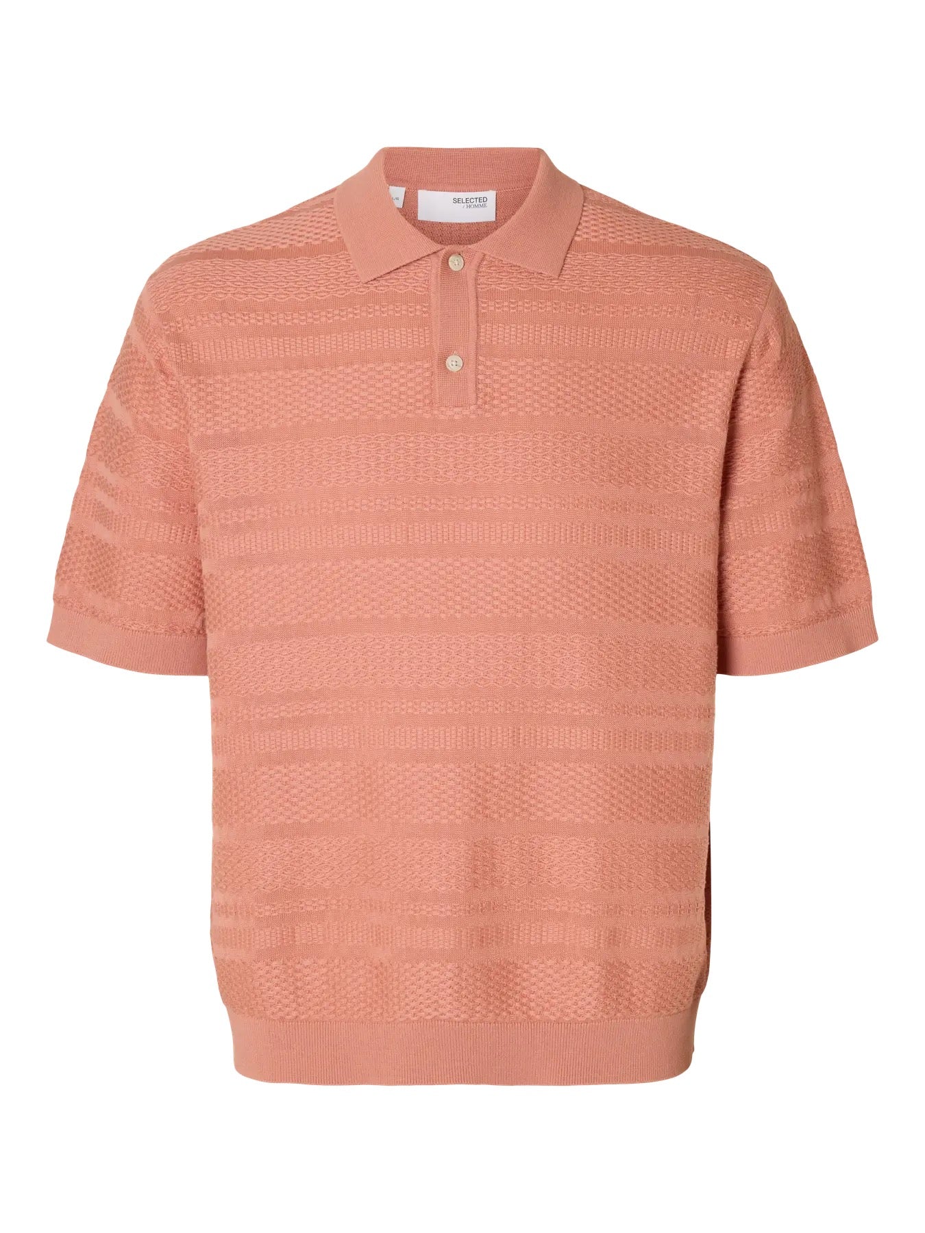 SLHFOAM SS KNIT RELAXED STRUCTURE POLO