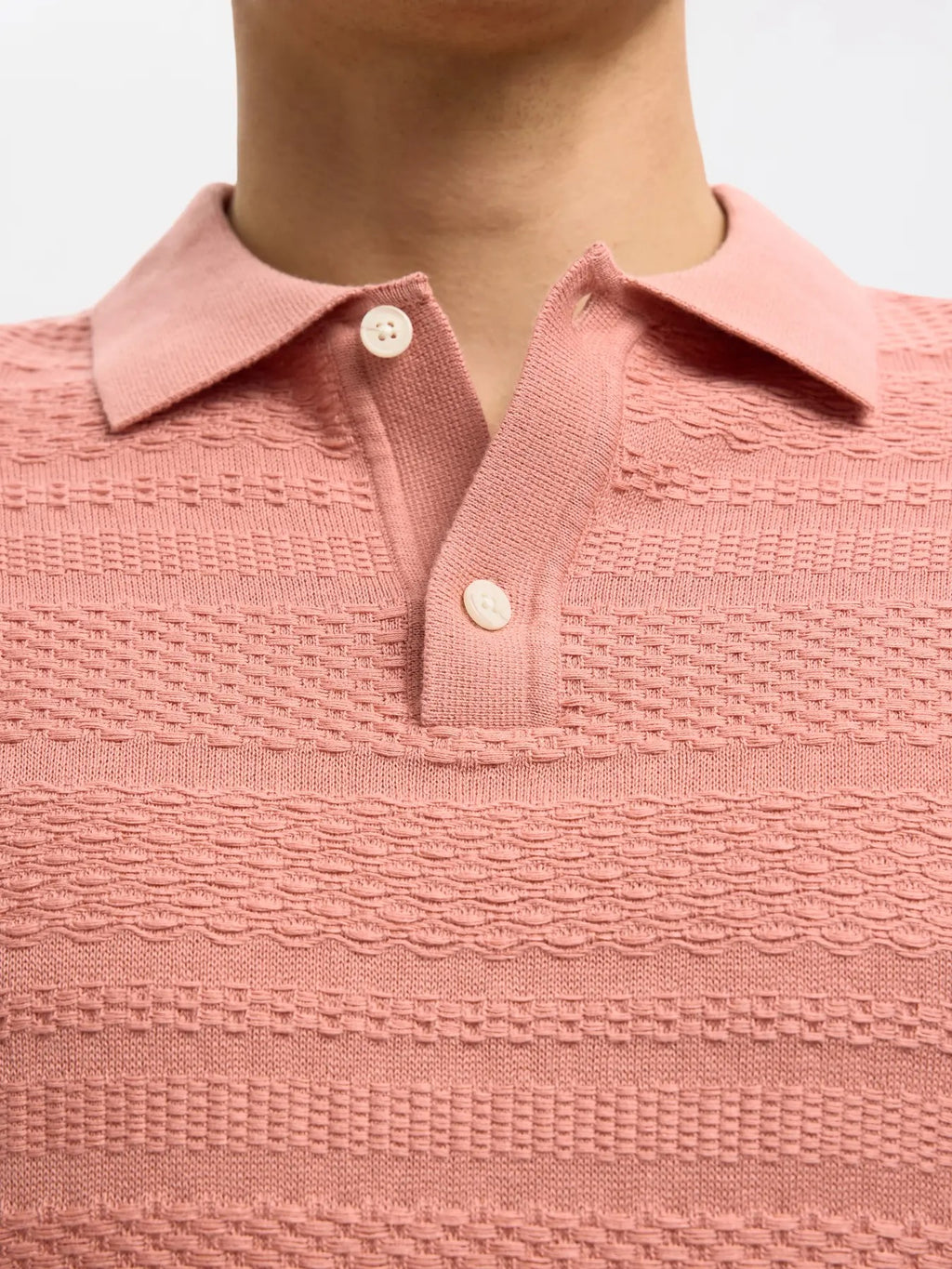 SLHFOAM SS KNIT RELAXED STRUCTURE POLO