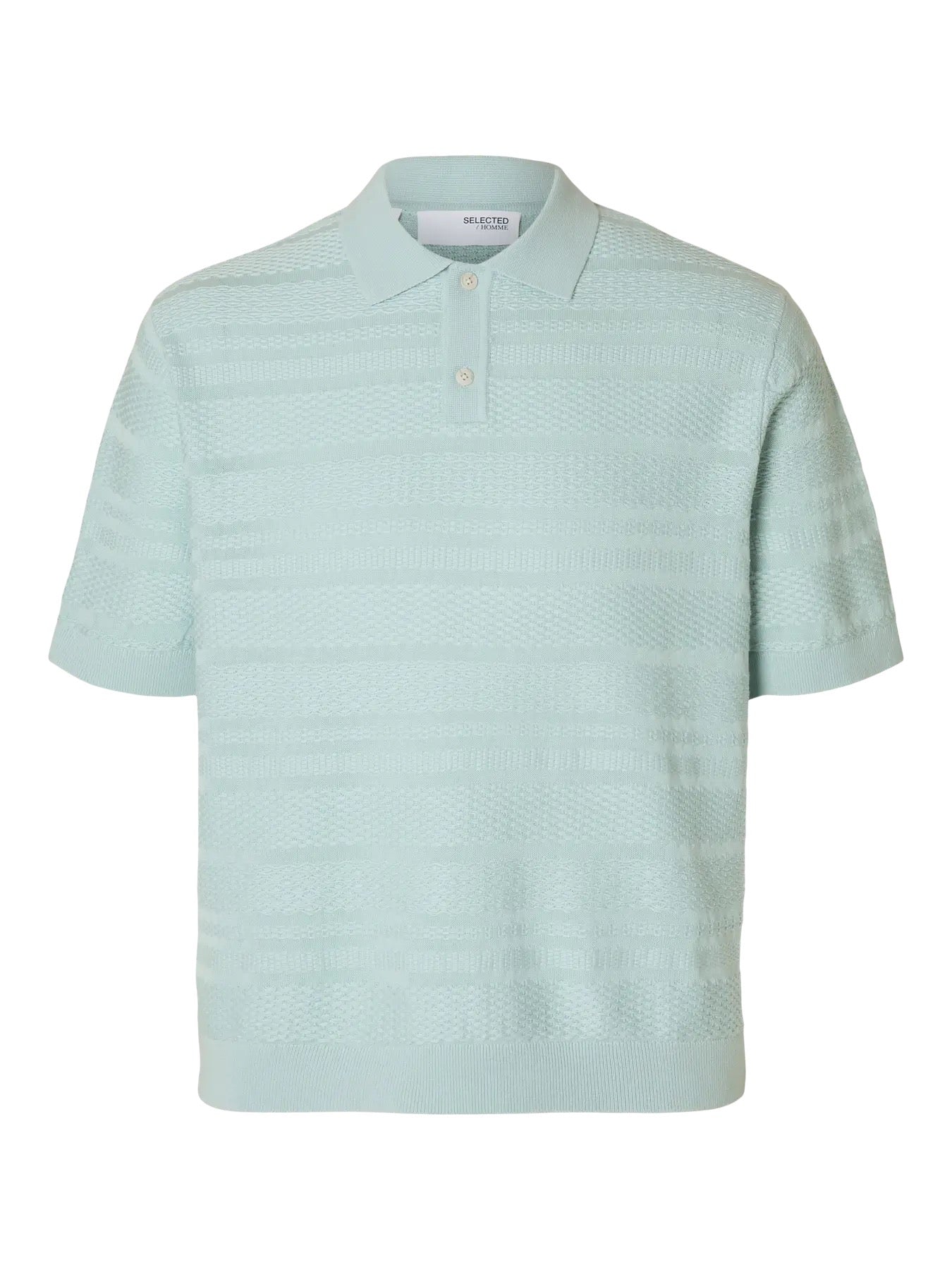 SLHFOAM SS KNIT RELAXED STRUCTURE POLO