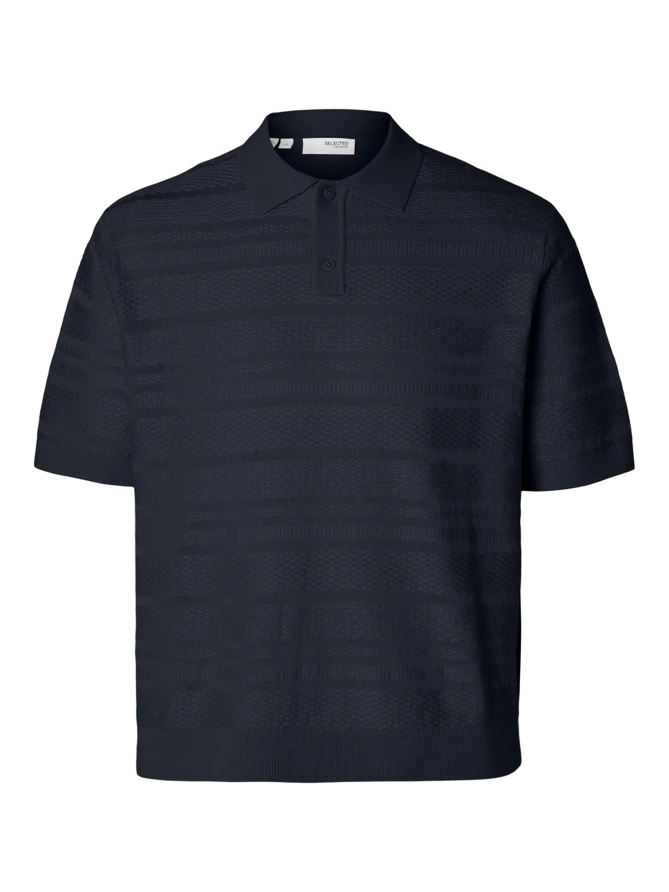 SLHFOAM SS KNIT RELAXED STRUCTURE POLO