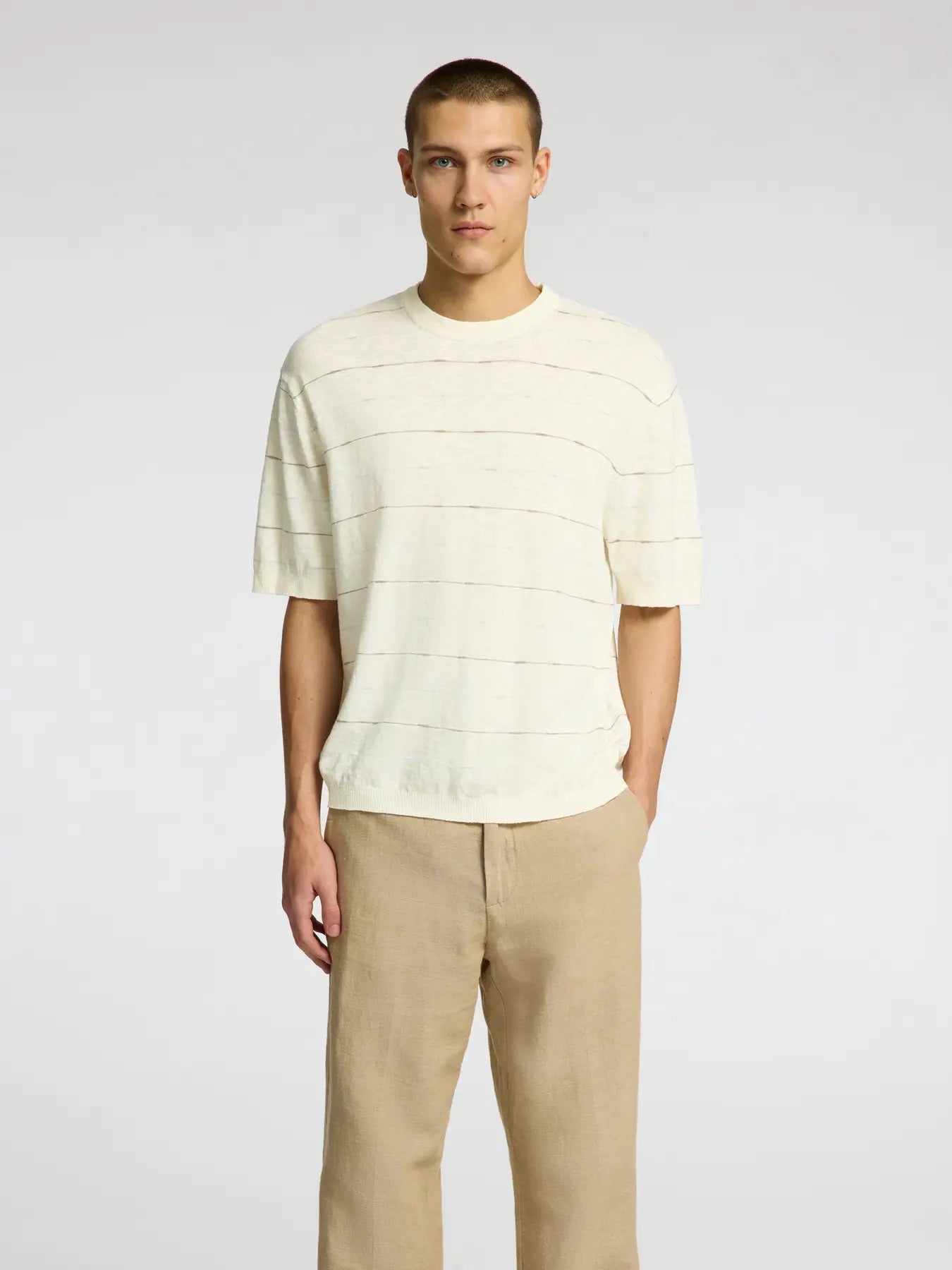 SLHBERG SUN SS KNIT RELAXED TEE