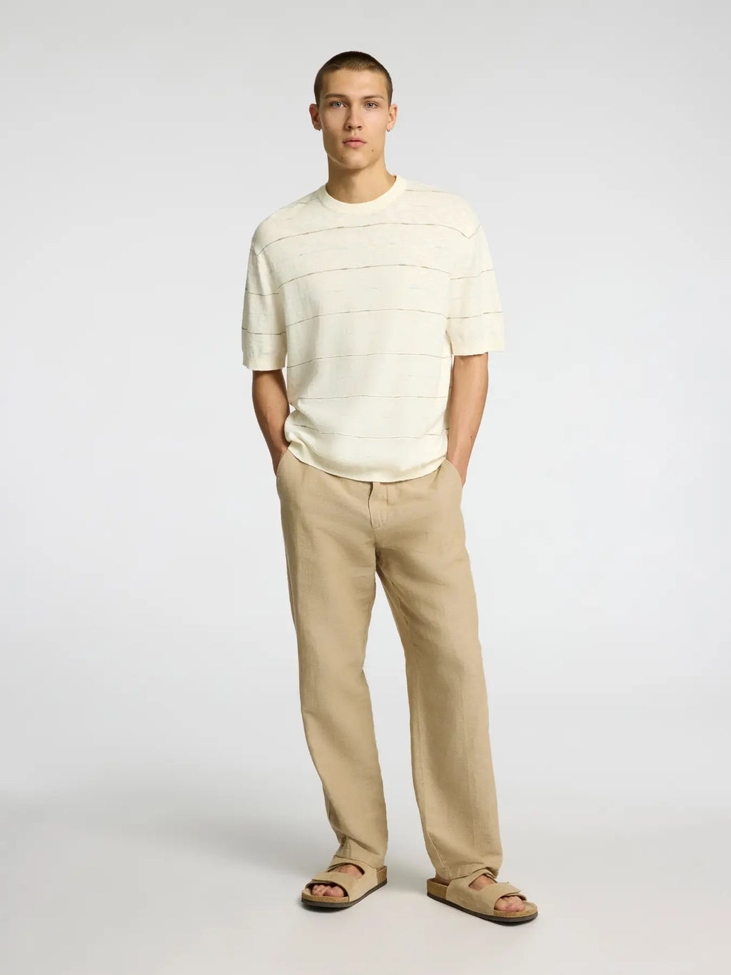 SLHBERG SUN SS KNIT RELAXED TEE