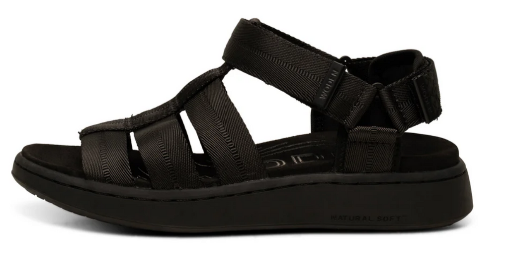 Line Fisherman Sandal - Black