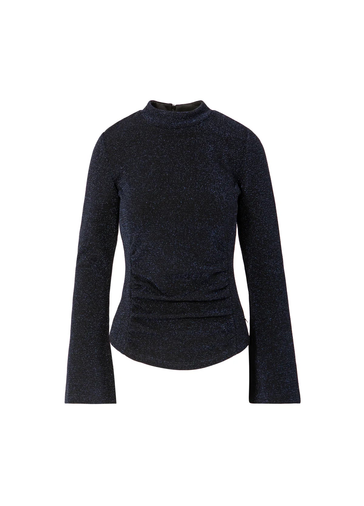 Wide Cuff Lurex Blouse