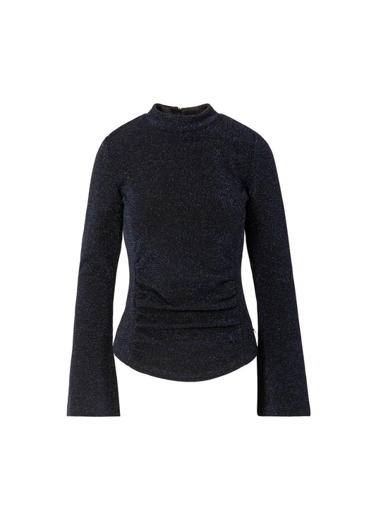 Wide Cuff Lurex Blouse