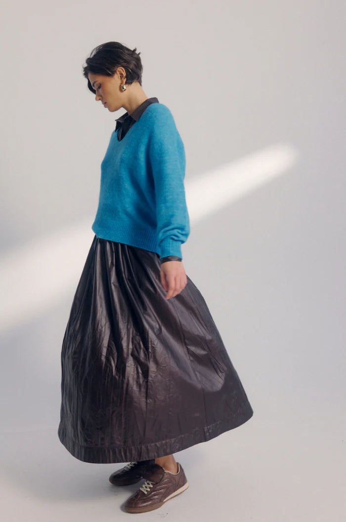 NUMIU SKIRT - BLACK COFFEE