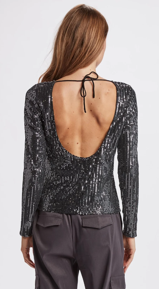 NUYOA BLOUSE - Caviar