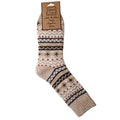 Nordic Pattern Ribbed Socks