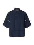 SLFDELIA 2/4 BOXY LADDER STITCH TOP