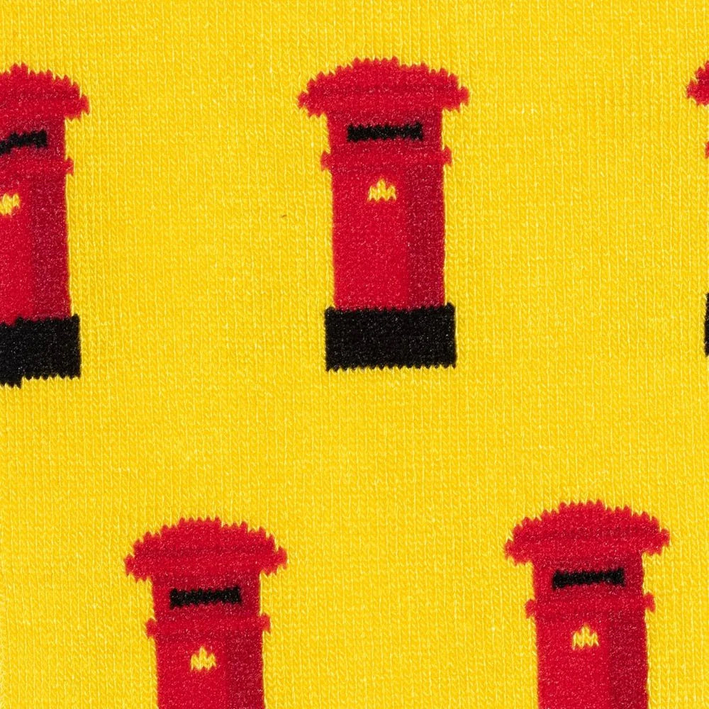Red Post Box Bamboo Socks
