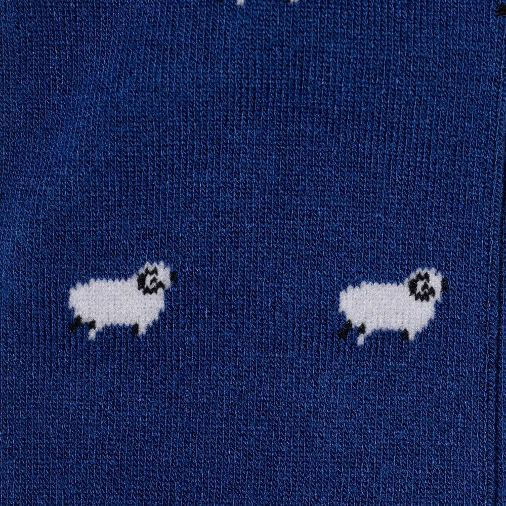 Navy Sheep Bamboo Socks