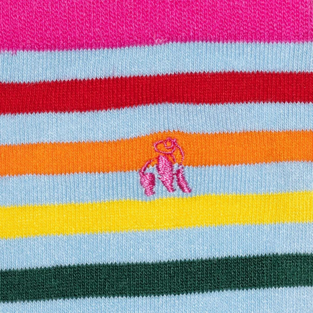 Pastel Stripe Bamboo Socks