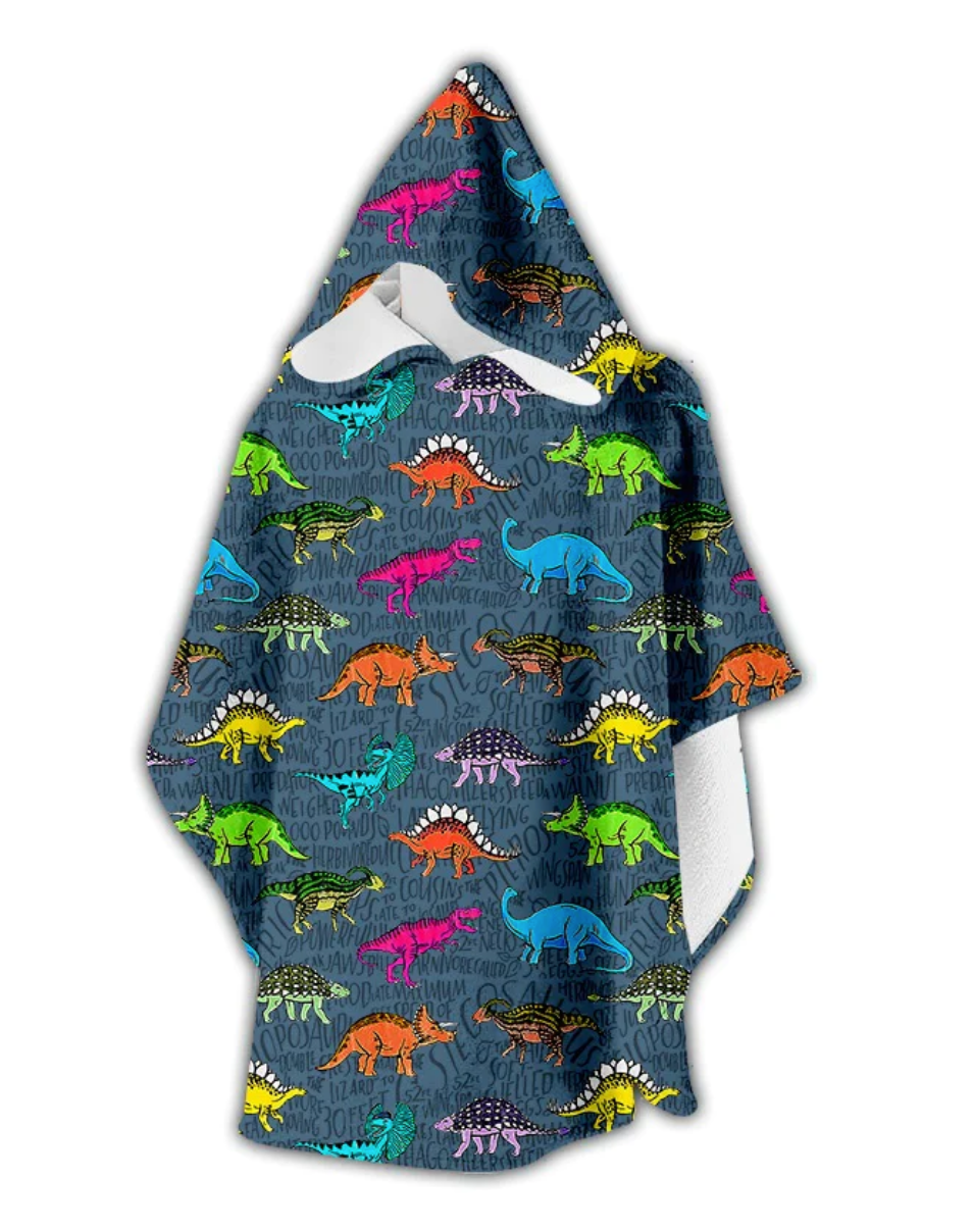 Slipfree Texas Dinos Towelling Poncho