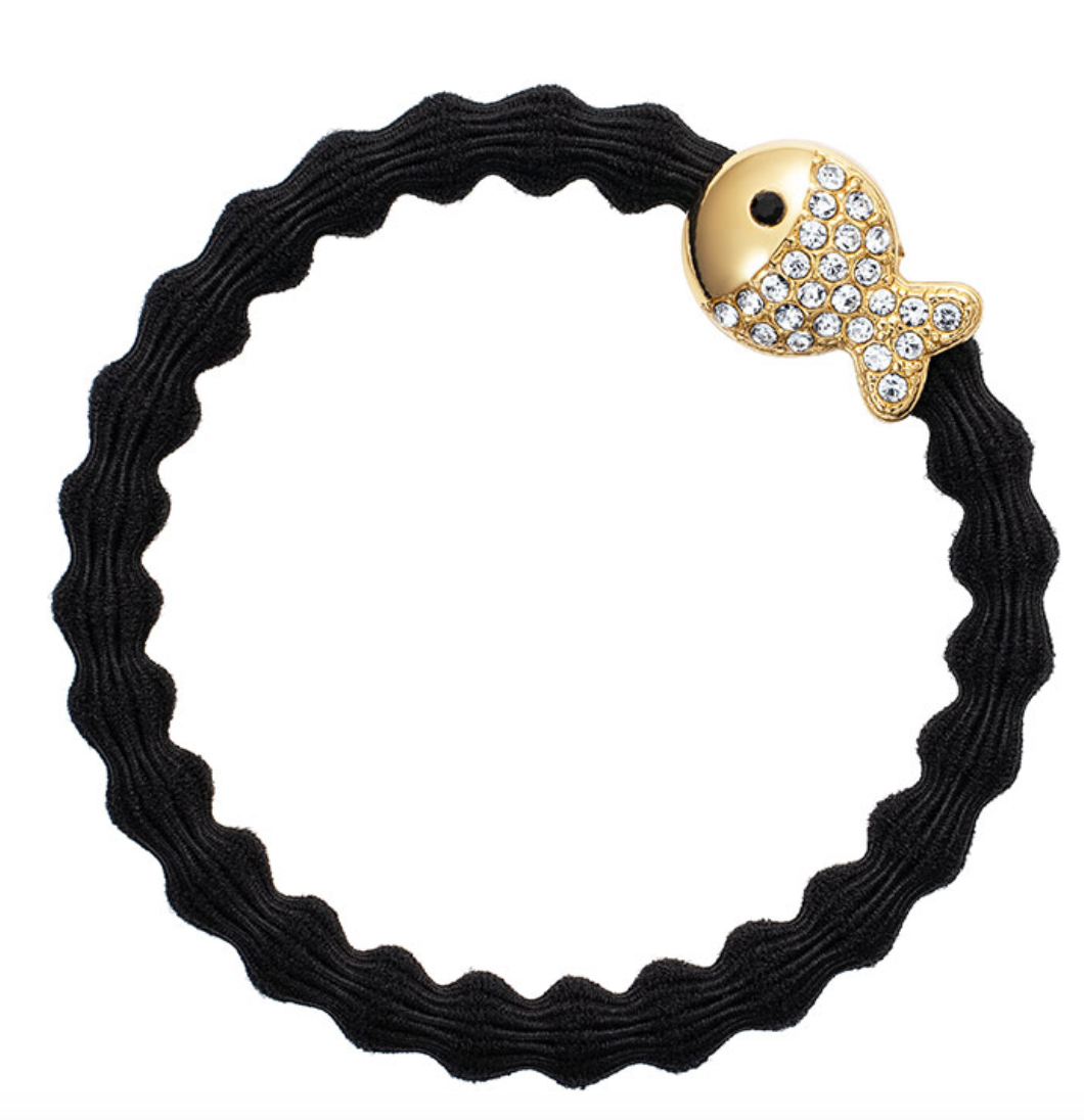 Bling Fish Bangle Band - Black