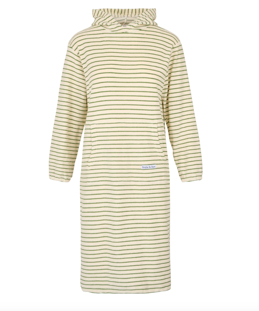 Women's Hooded Towel Robe - Ivory/Thyme