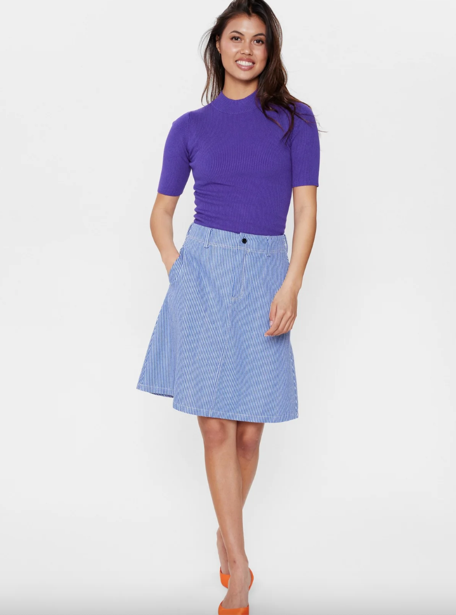 NUPERNILLE SKIRT - Medium Blue Denim