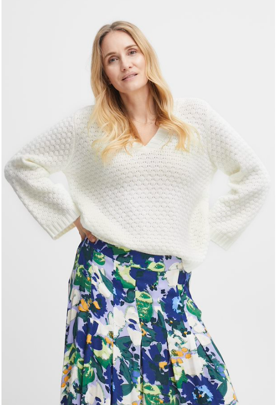 FRLINDSY KNIT PULLOVER - Antique