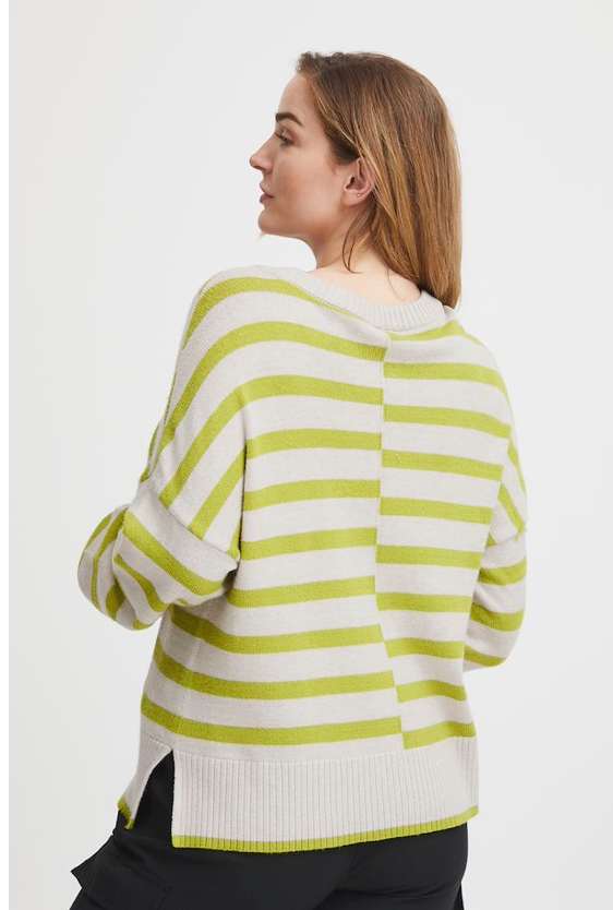 FRBITTE KNIT PULLOVER - Dark Citron