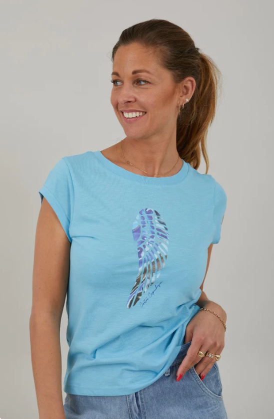 Flow Wing Tee - Coastal Blue