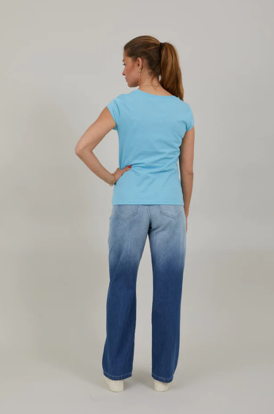 Flow Wing Tee - Coastal Blue