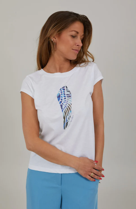 Flow Wing Tee - White