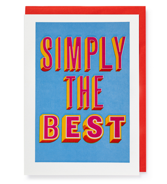 'Simply the Best' Card