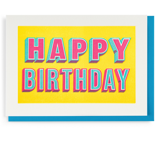 Happy Birthday Type Card