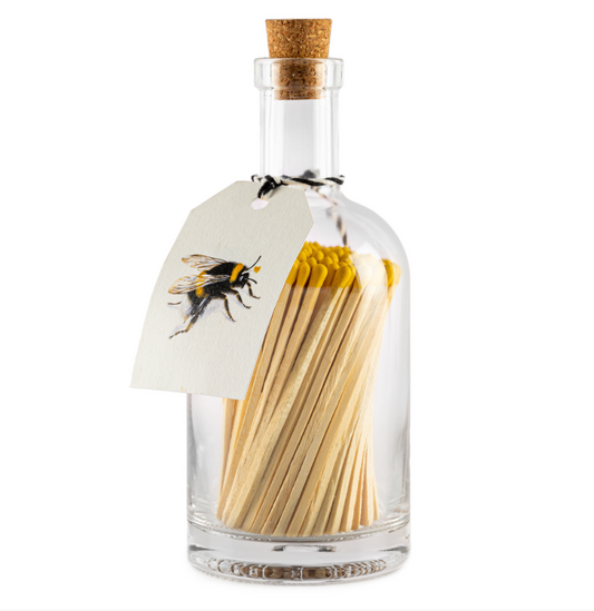 Bee Luxury Matches in Glass Bottle