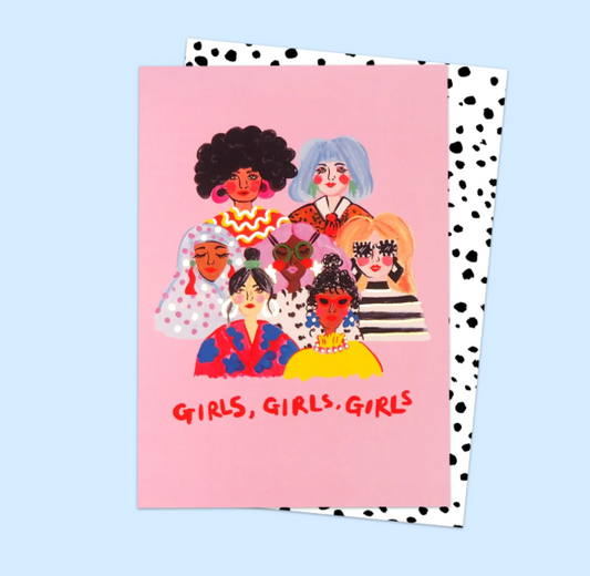 Girls, Girls, Girls Card