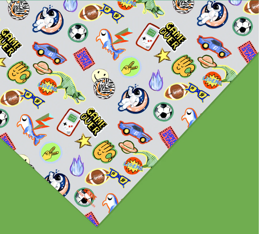 Retro Bumpers Gift Wrap