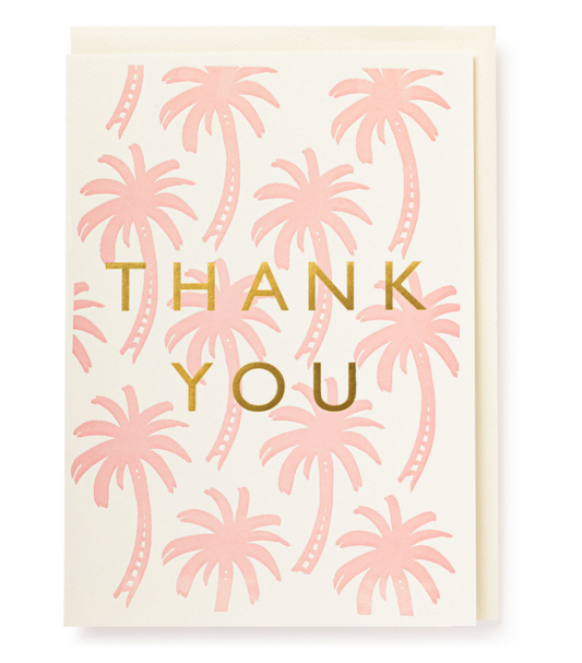 Thank You Palm Tree Card