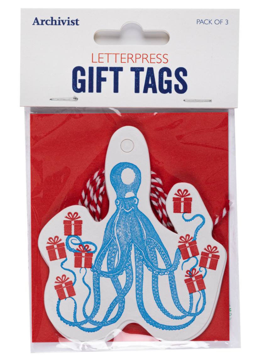 Octopus Gift Tags Pack of 3
