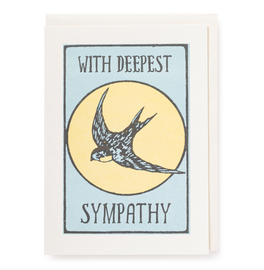 Deepesy Sympathy Swallow Card