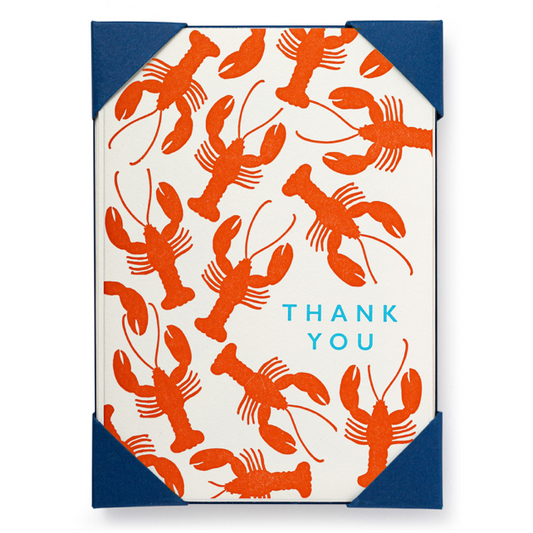 Lobster Thank You Card Pack