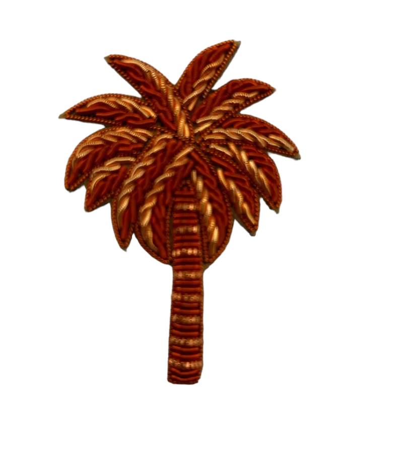 Coral Palm Tree Pin