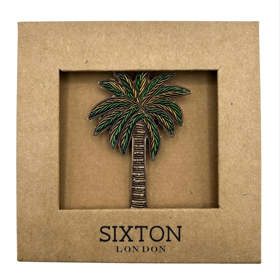 Green Palm Tree Pin