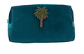 Teal Palm Make-up Bag & Green Palm Tree Pin