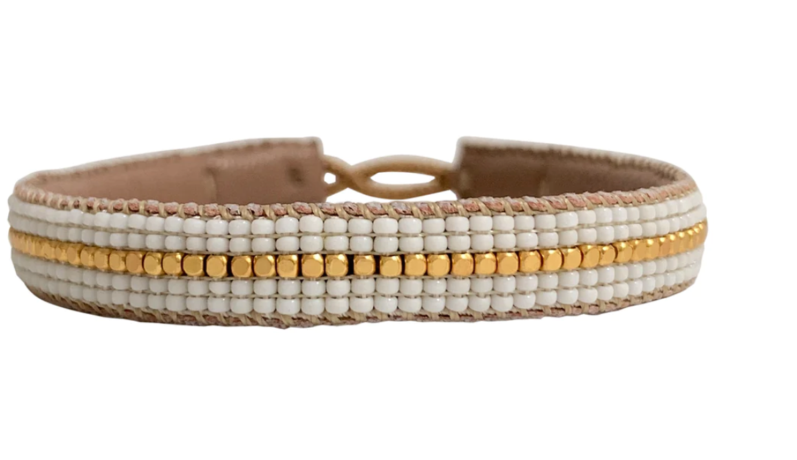Stripe Bracelet - White