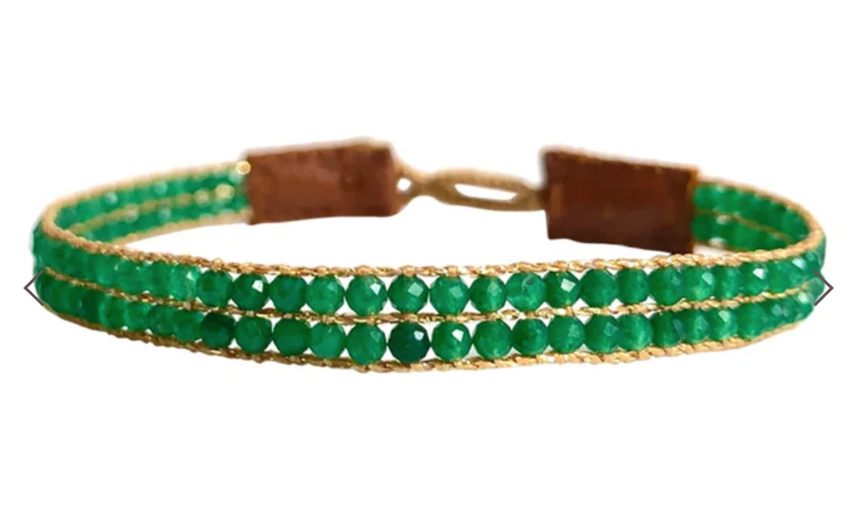 Cap Lise Bracelet - Jade Green